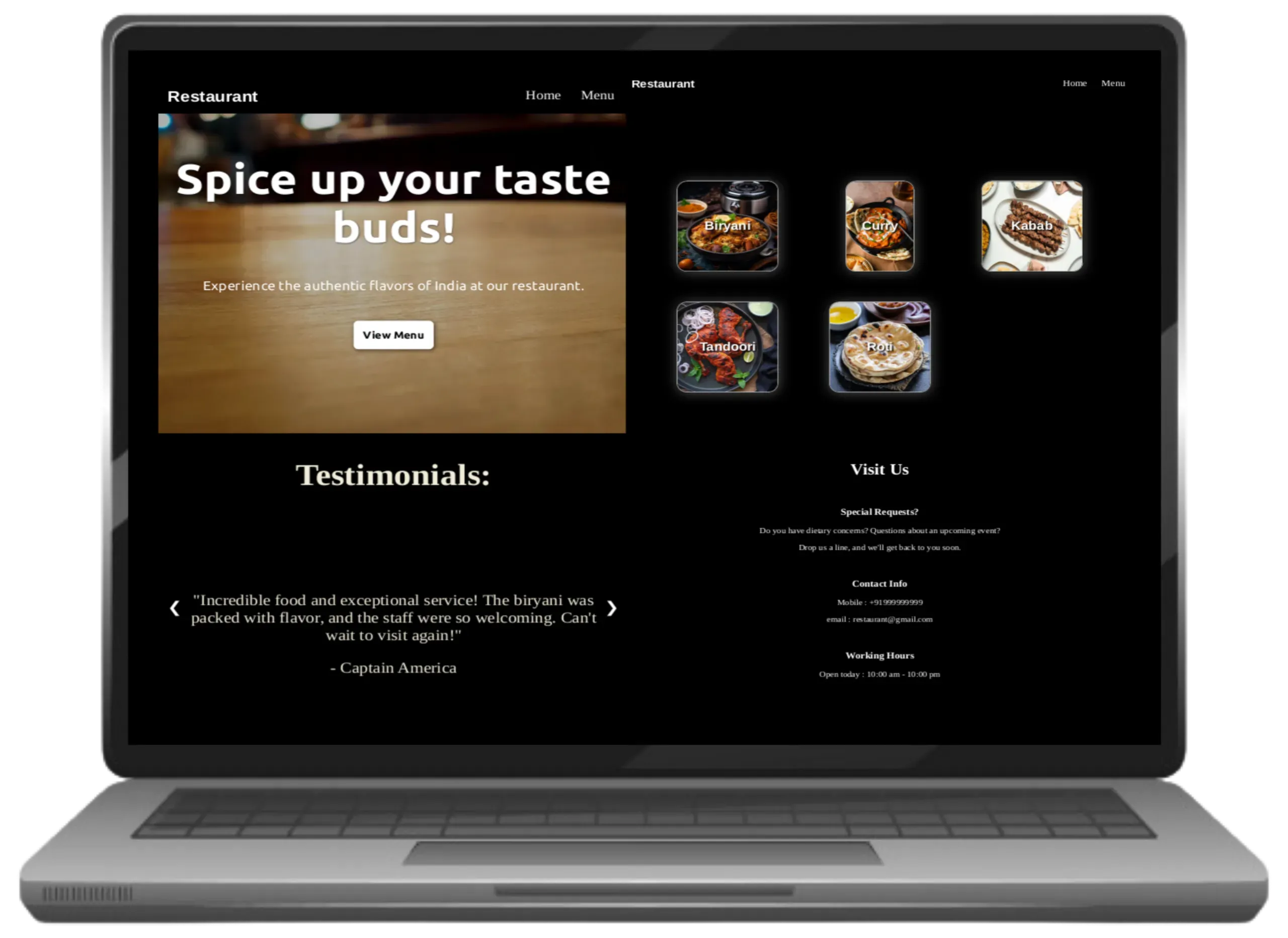 restaurant-website